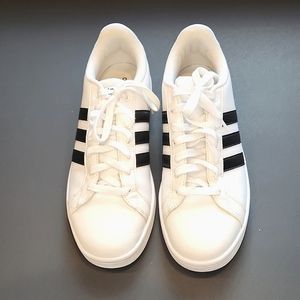 ADIDAS -  White and Black Neo Sneakers - Women's 8.5 - Excellent Condition
